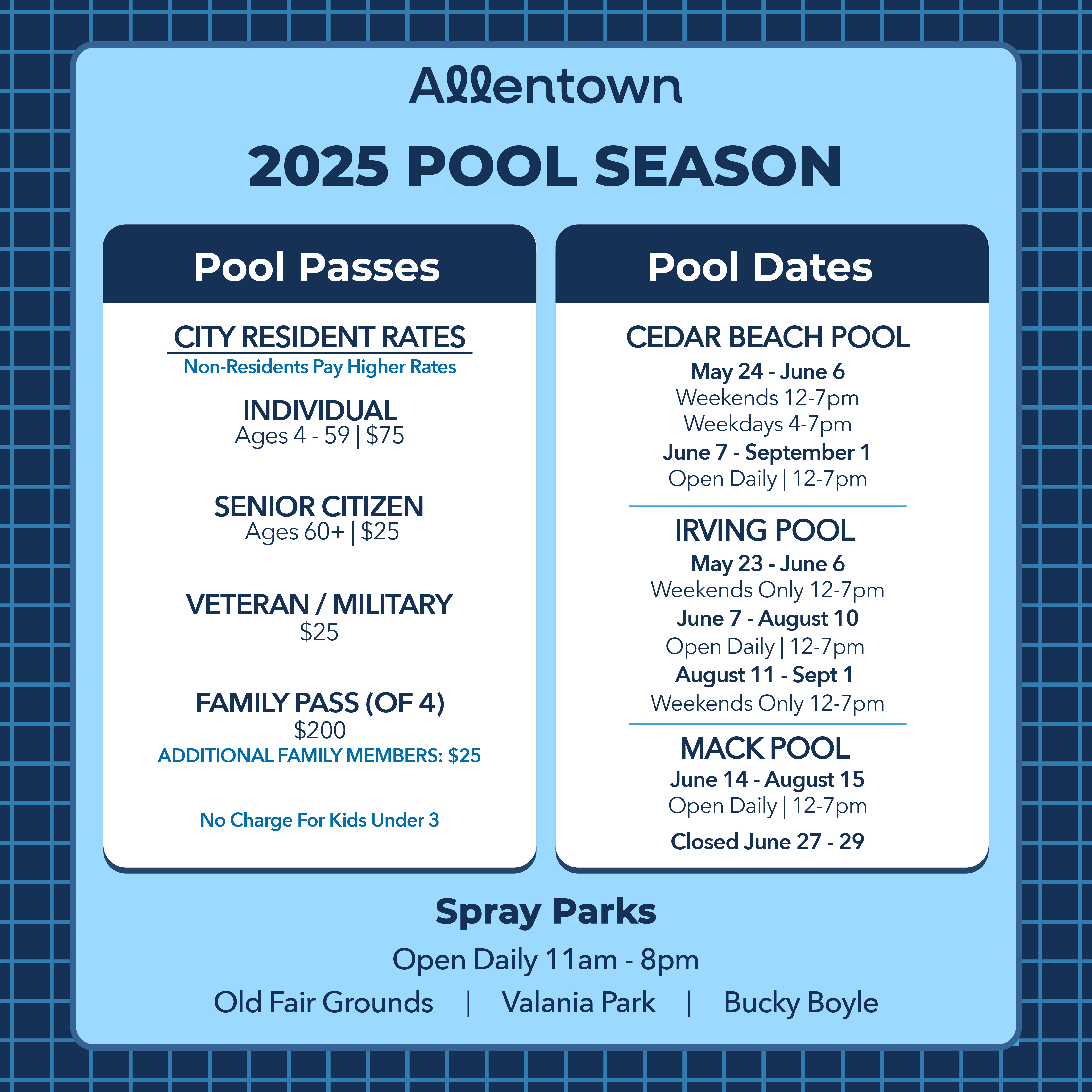 2025 Pool Season